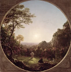 Het eenzame kruis, 1845